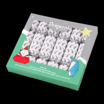 Box of 6 Origami Christmas Crackers