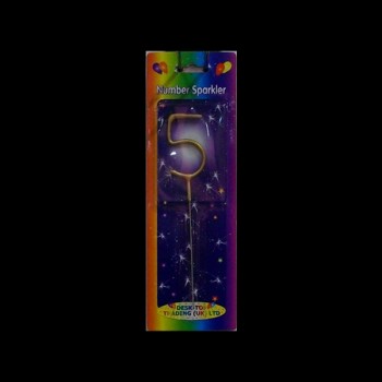 Individual Single Digit Sparkler - Five