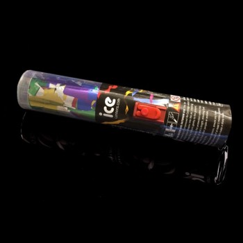 Individual 20cm Push-Button Confetti Cannon (Metallic Foil Strips)